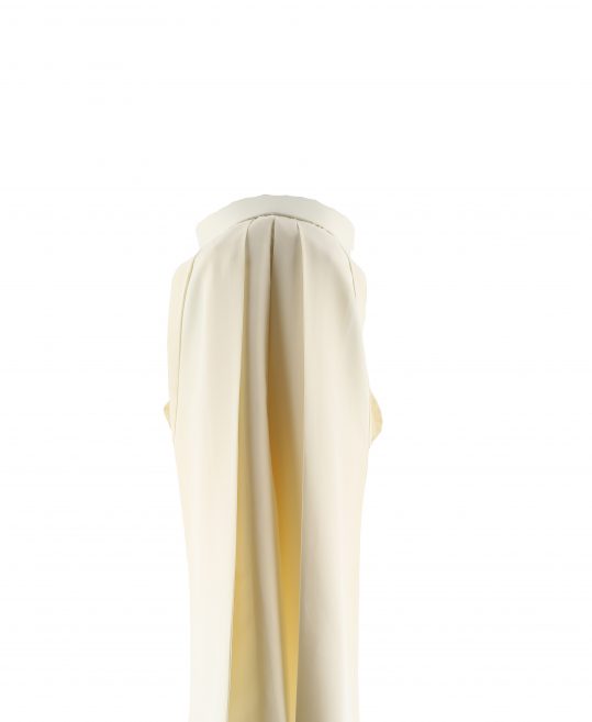 卒業式袴単品レンタル[無地]黄色みの強い白・パールホワイト[身長164-168cm]No.873